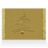 Moderne, gouden kerst (Binnen Horizontaal (Boven))