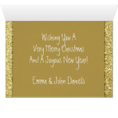 Moderne, gouden kerst (Binnen Horizontaal (Onder))