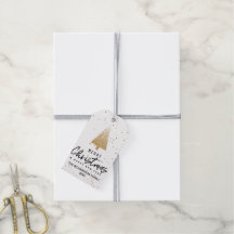 Moderne gouden kerstboom