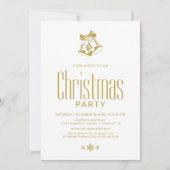 Moderne gouden kerstfeestdag kaart (Voorkant)