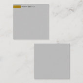 Moderne Gouden Kleur Grijs Aangepast Persoonlijk E Notitiekaartje (Voorkant / Achterkant)