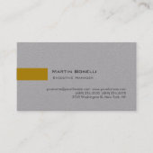 Moderne Gouden Kleur Grijs Aangepast Persoonlijk E Visitekaartje (Voorkant)