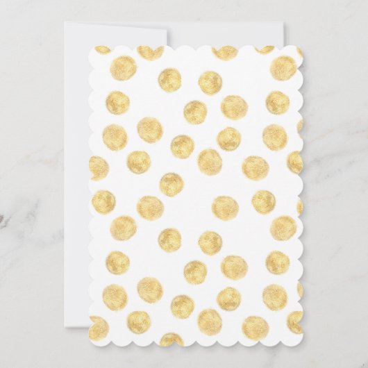 Moderne Gouden Kruis Doop Uitnodiging (Achterkant)