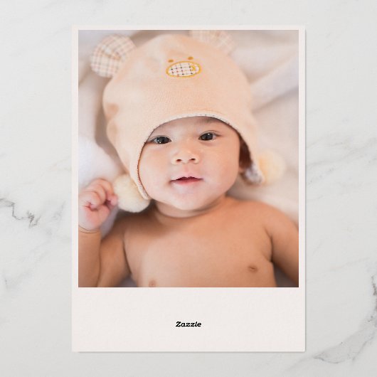 Moderne Gouden Kruis Eerste Communie Folie Uitnodiging (Achterkant)