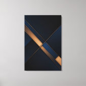 Moderne Gouden Kruising Canvas Afdruk (Voorkant)