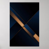 Moderne Gouden Kruising Poster (Voorkant)