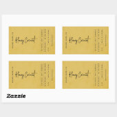 Moderne Gouden Landelijke Label (Vel)