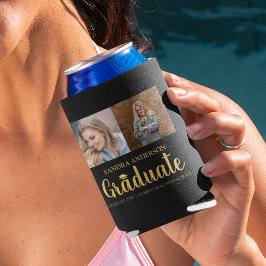 Moderne gouden lettertype | Fotocollage afstudeerf Blikjeskoeler