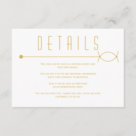 Moderne gouden lijn en overlappende cirkels bruilo informatiekaartje (Voorkant)