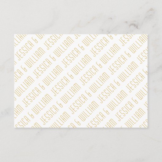 Moderne gouden lijn en overlappende cirkels bruilo informatiekaartje (Achterkant)