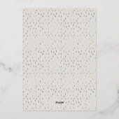 Moderne Gouden Lijst Gelukkige Feestdagen (Achterkant)