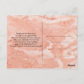 Moderne gouden Lijst Ivory Green Floral Briefkaart (Achterkant)