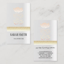 Moderne gouden lotus visitekaartje