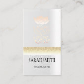 Moderne gouden lotus visitekaartje (Voorkant)