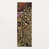 Moderne Gouden Mandala Patroon Aangepaste Naam Yogamat (Achterkant)