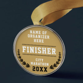 Moderne gouden medaille kampioensport race finish  metalen ornament