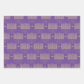 Moderne Gouden Menorah Dreidel Olijftak Dove Inpakpapier Vel (Voorkant)