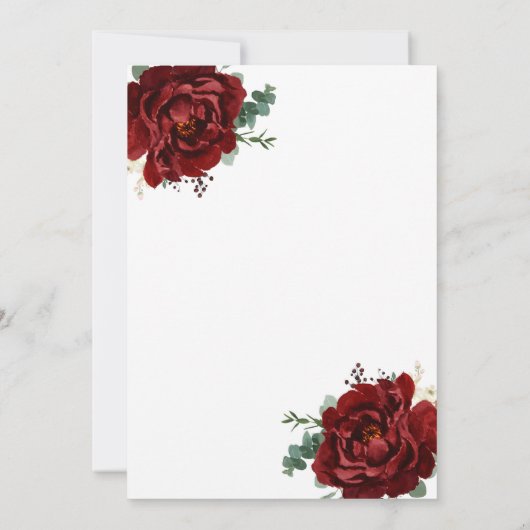 Moderne Gouden Merlot Geometrische Koppels Douche  Kaart (Achterkant)