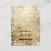 Moderne Gouden Metaal Eenvoudige Oorbel Vertoning Visitekaartje (Achterkant)