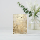 Moderne Gouden Metaal Eenvoudige Oorbel Vertoning Visitekaartje (Staand voorkant)