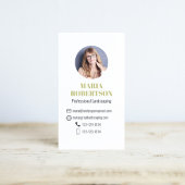 Moderne Gouden Minimalistische QR Code Social Medi Visitekaartje