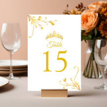 Moderne Gouden Minimalistische Tafelkaart