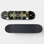 moderne gouden modepatroon skateboard (Horizontaal)