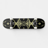 moderne gouden modepatroon skateboard (Horizontaal)