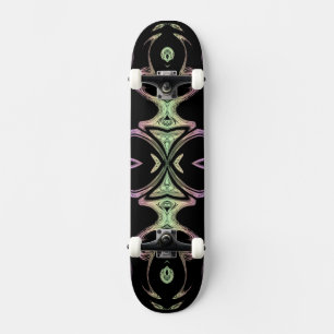 moderne gouden modepatroon skateboard
