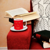 Moderne gouden Mok met rode tweetone koffie