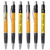 Moderne gouden monogram naam, luxe betaalbaar pen