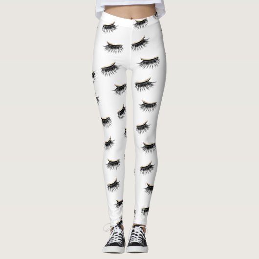 Moderne gouden olielaseveranciers Lashes Queen Leggings (Voorkant)
