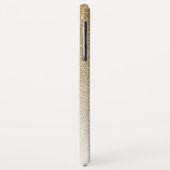 Moderne Gouden Ombre Nep Glitter Monogram Case-Mate iPhone Case (Achterkant/links)
