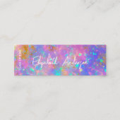 Moderne Gouden Opal Afstudeerdent Afstudeerfeest Contactkaartje (Voorkant)