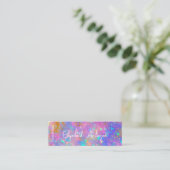 Moderne Gouden Opal Afstudeerdent Afstudeerfeest Contactkaartje (Staand voorkant)