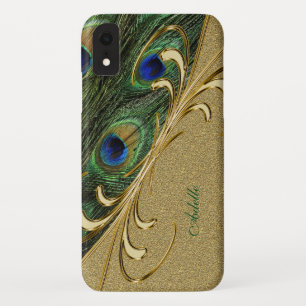 Moderne gouden Ornamenten pauw veer Case-Mate iPhone Case