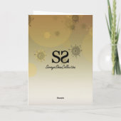 Moderne Gouden Paaseieren Feestdagen Kaart (Achterkant)