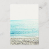 Moderne gouden palmboom strand foto bruiloft detai informatiekaartje (Achterkant)