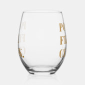 Moderne gouden Pop Fizz Clink Wijnglas Zonder Voet (Rechts)