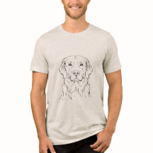 Moderne Gouden Retriever Minimalistische Eénlijn K