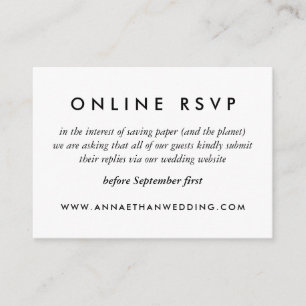 Moderne gouden ringen Trouw online RSVP kaart