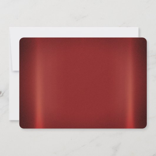 Moderne gouden rode bloem Bewaar de datum Save The Date (Achterkant)