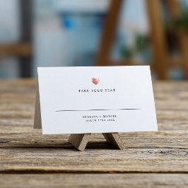 Moderne gouden Roos-bruiloft voor gouden bruiloft Plaatskaartje