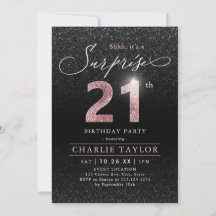 Moderne gouden roos zwarte verrassing 21ste verjaa