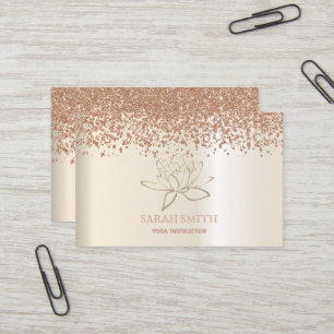Moderne gouden rozen diamanten visitekaartje