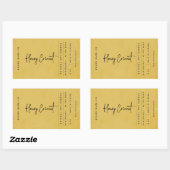 Moderne Gouden Rustieke Label (Vel)