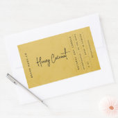 Moderne Gouden Rustieke Label (Envelop)