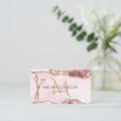 Moderne gouden schaar haarstylist monogram QR-code Visitekaartje (Staand voorkant)