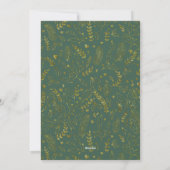 Moderne gouden script multi-foto kerstkaart (Achterkant)