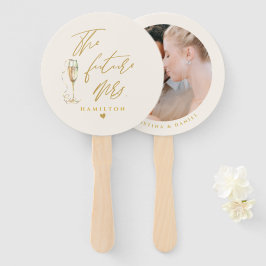 Moderne Gouden Script Typografie Foto Handwaaier